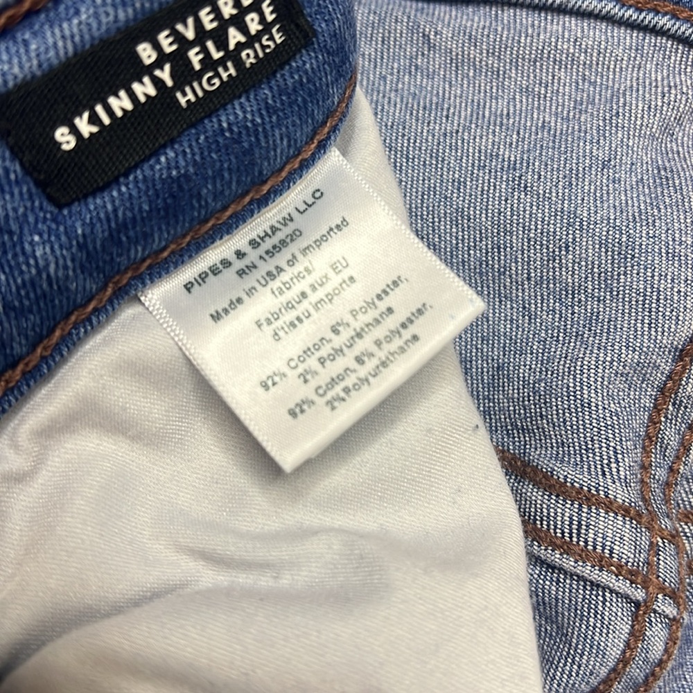 Veronica Beard Mid-Blue Flare Jeans - Picture 10 of 10